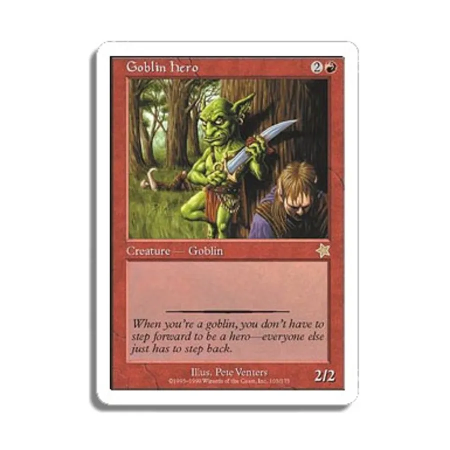 CCG Гоблин-герой (клавиша R), MTG - Starter Series (1999)
CCG Гоблин-герой (клавиша R), MTG - Starter Series (1999)