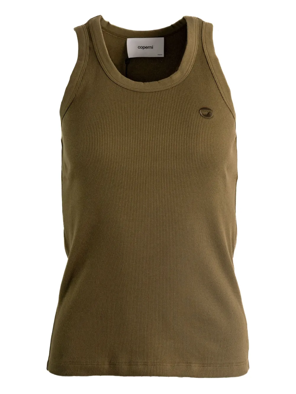 Ребристый топ с круглым вырезом COPERNI, зеленый
Ребристый топ с круглым вырезом COPERNI, зеленый