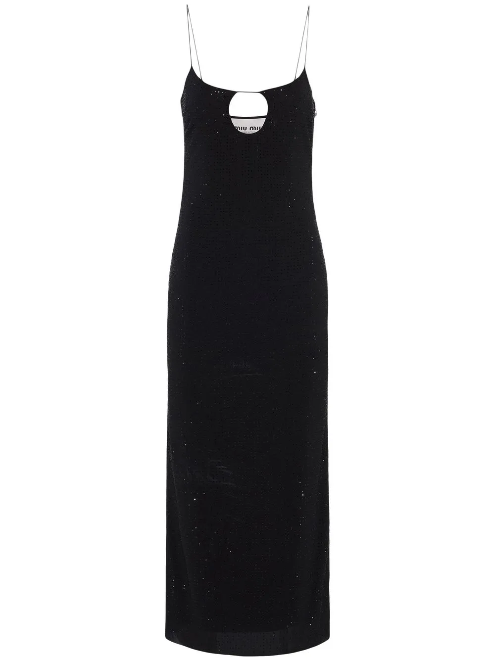 Платье со стразами MIU MIU, черный
Платье со стразами MIU MIU, черный