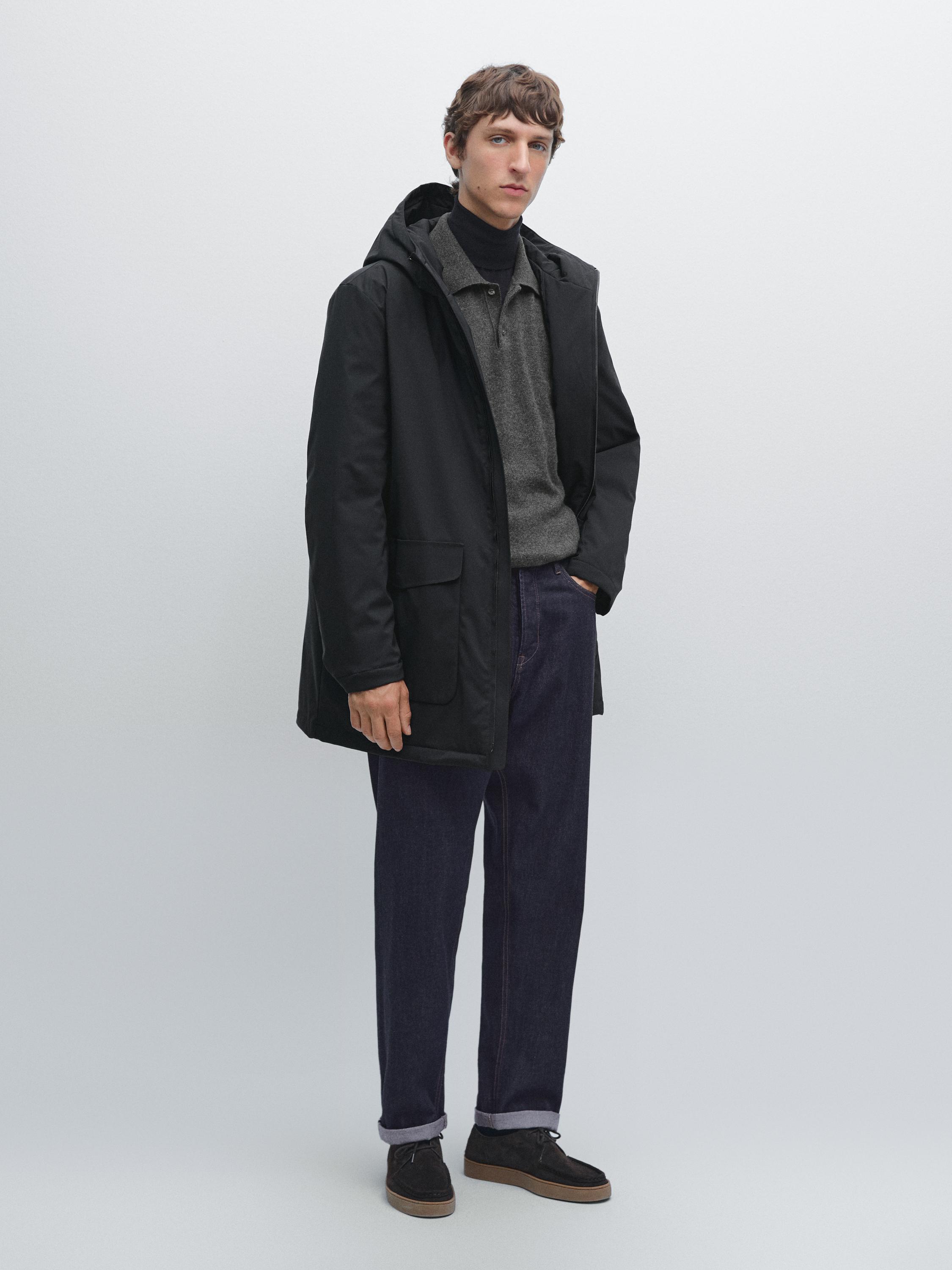 Водоотталкивающая парка из смесовой пуховой ткани Massimo Dutti, темно-синий
Водоотталкивающая парка из смесовой пуховой ткани Massimo Dutti, темно-синий