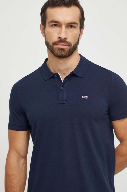 Хлопковая рубашка-поло Tommy Jeans, темно-синий
Хлопковая рубашка-поло Tommy Jeans, темно-синий