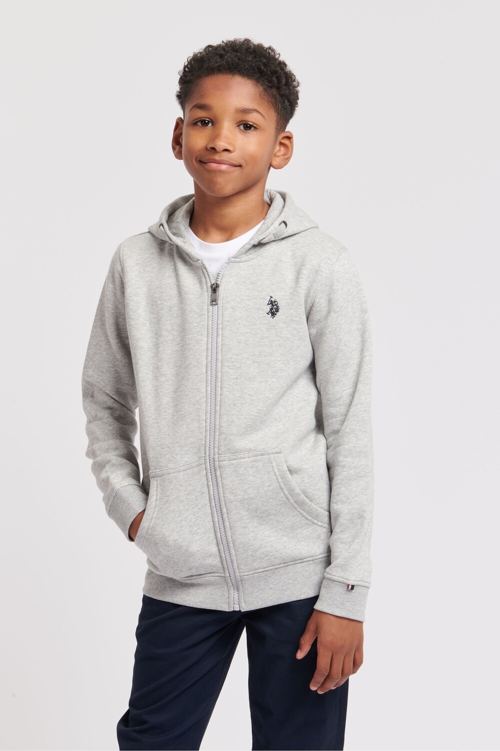 Толстовка на молнии для мальчика с двумя всадниками U.S. Polo Assn, серый
Толстовка на молнии для мальчика с двумя всадниками U.S. Polo Assn, серый