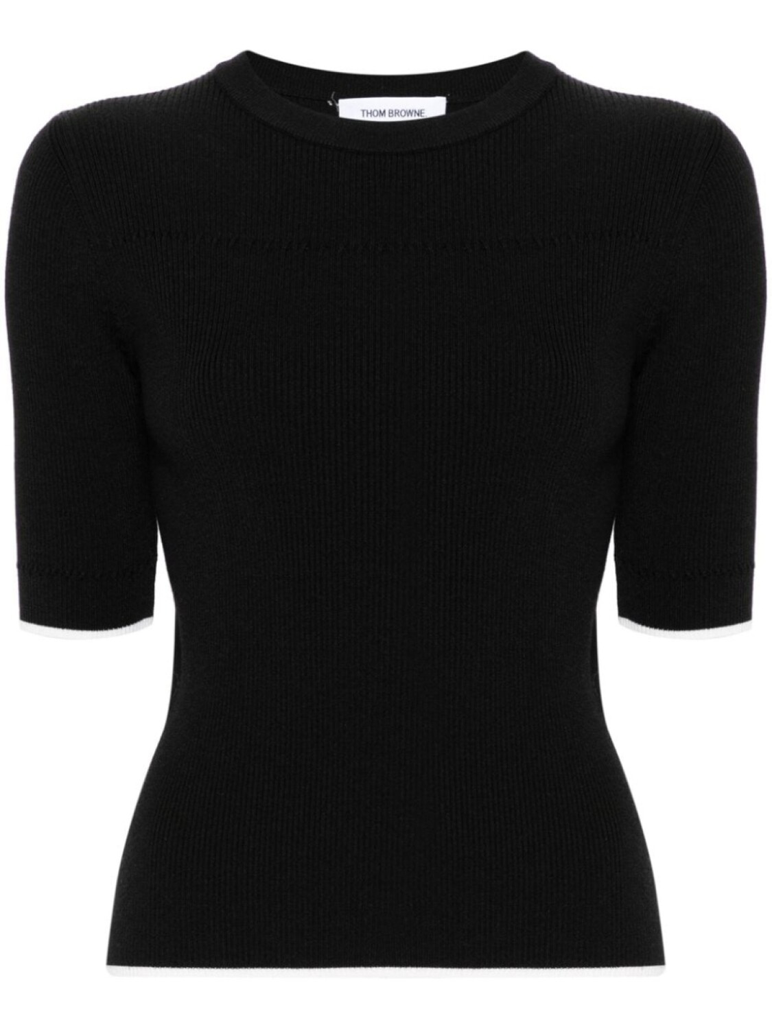 Thom Browne джемпер с контрастной отделкой, черный
Thom Browne джемпер с контрастной отделкой, черный