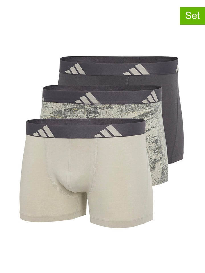 Adidas Комплект из 3 штук: боксерские трусы антрацитово-бежевого цвета
Adidas Комплект из 3 штук: боксерские трусы антрацитово-бежевого цвета