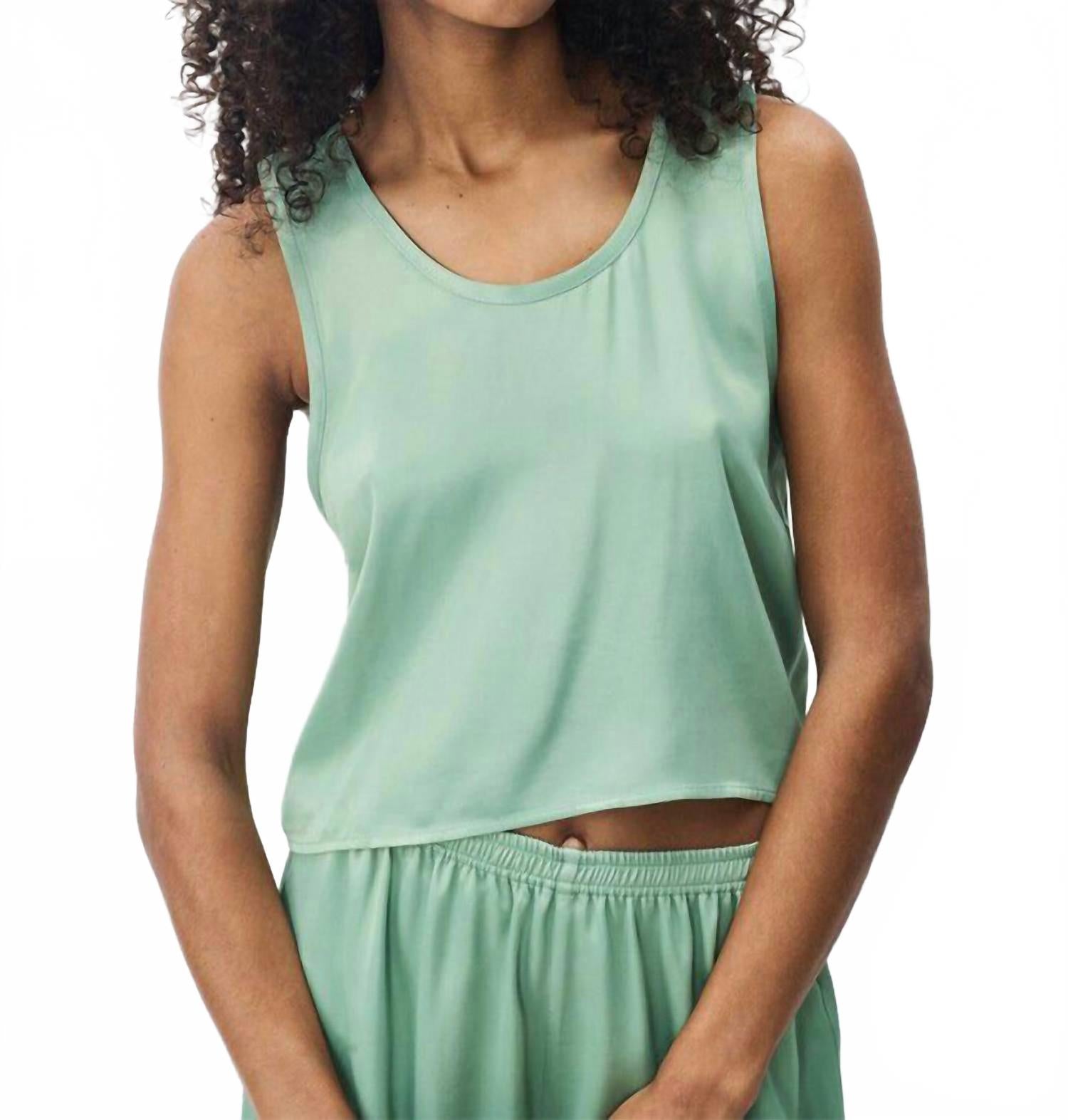 Юникс топ без рукавов в цвете шалфей American Vintage, Sage 
Юникс топ без рукавов в цвете шалфей American Vintage, Sage