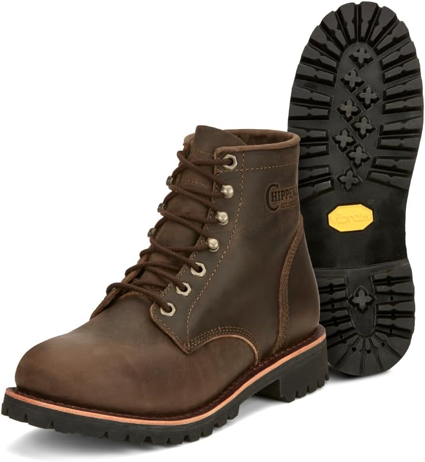Мужские ботинки Chippewa Classic - ботинки из кожи мягкого мыса в классическом стиле - ортопедический комфорт для рабочей обуви - кожа полного зерна - маслостойкая и противоскользящая подошва Vibram - стальная набойка для устойчивости, шоколадны...
Мужские ботинки Chippewa Classic - ботинки из кожи мягкого мыса в классическом стиле - ортопедический комфорт для рабочей обуви - кожа полного зерна - маслостойкая и противоскользящая подошва Vibram - стальная набойка для устойчивости, шоколадны...