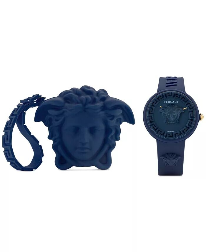Женские швейцарские часы Medusa Pop Blue с силиконовым ремешком, 39 мм, комплект Versace
Женские швейцарские часы Medusa Pop Blue с силиконовым ремешком, 39 мм, комплект Versace