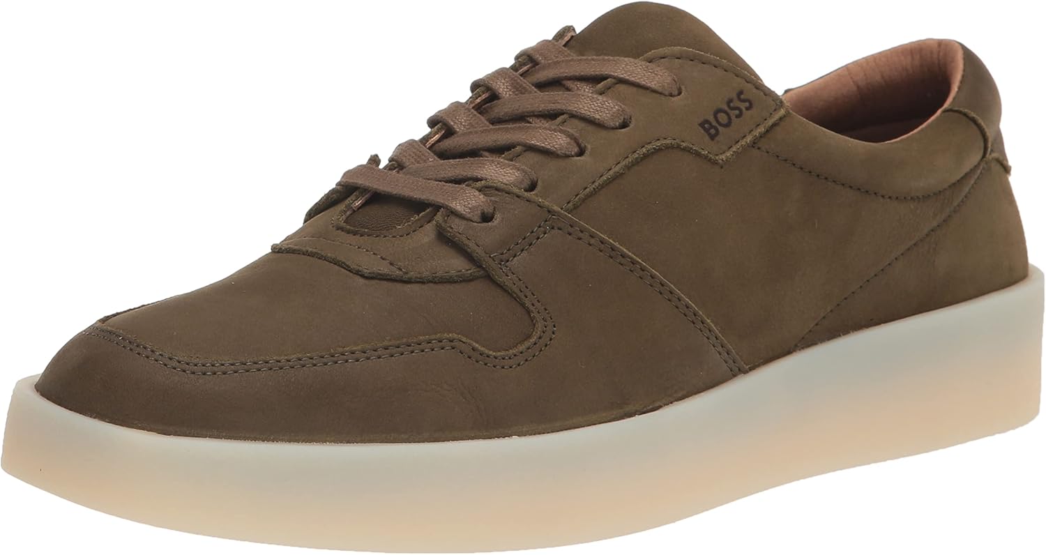 BOSS Мужские кроссовки Nuckbuck Leather Low Profile, Truffle Green
BOSS Мужские кроссовки Nuckbuck Leather Low Profile, Truffle Green