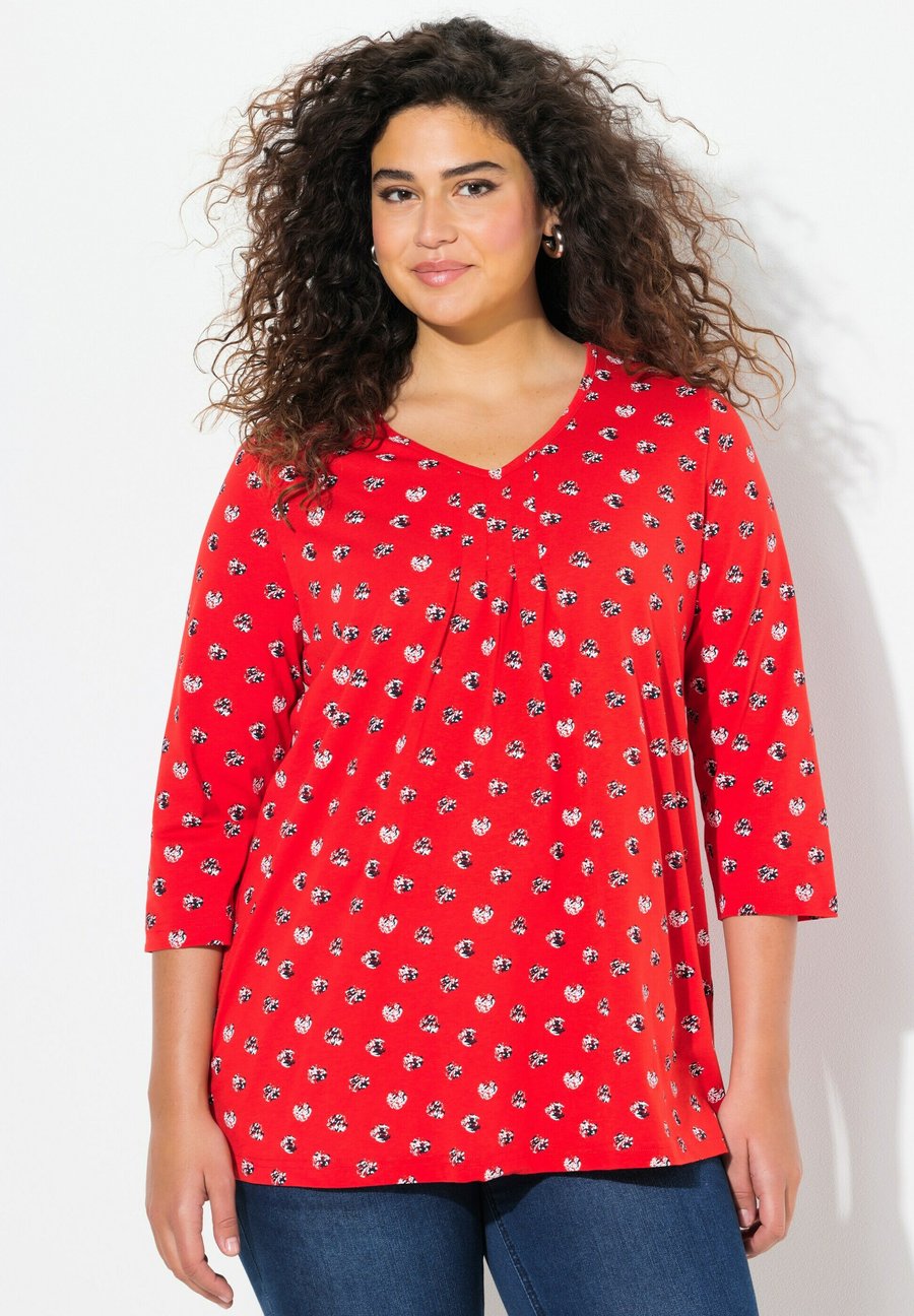 Топ Ulla Popken MINIMAL PRINT 3/4 SLEEVE, Neon Red/Red
Топ Ulla Popken MINIMAL PRINT 3/4 SLEEVE, Neon Red/Red