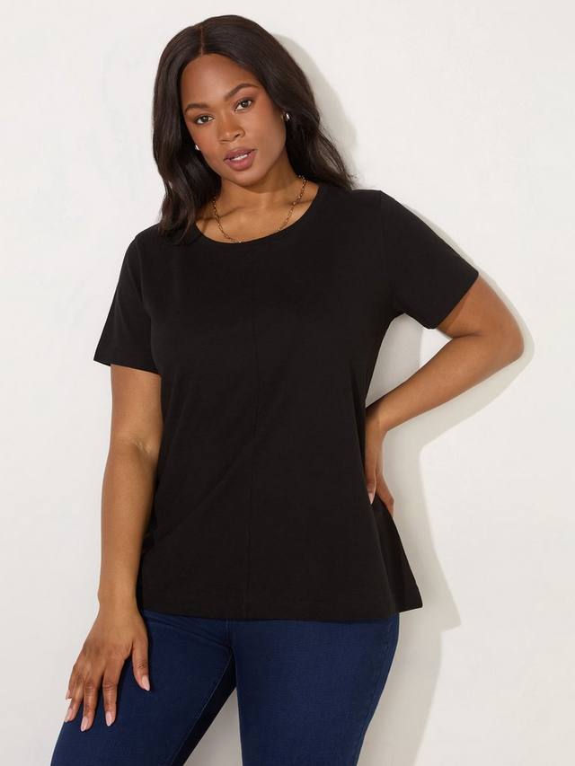 Хлопчатобумажная футболка с круглым вырезом Live Unlimited, черный 
Хлопчатобумажная футболка с круглым вырезом Live Unlimited, черный