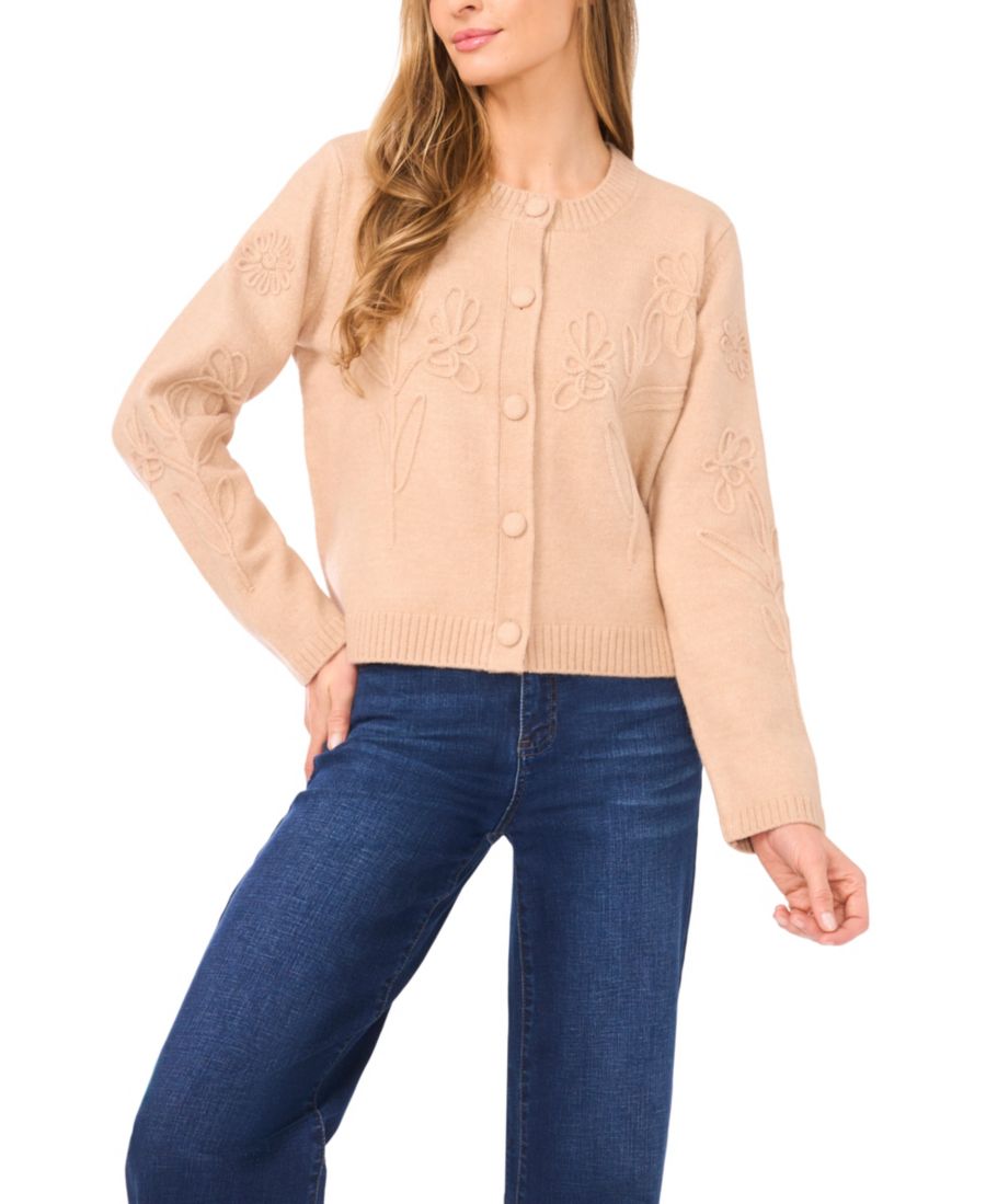 Женский кардиган с длинными рукавами и цветочной вышивкой CeCe, Sandcastle
Женский кардиган с длинными рукавами и цветочной вышивкой CeCe, Sandcastle