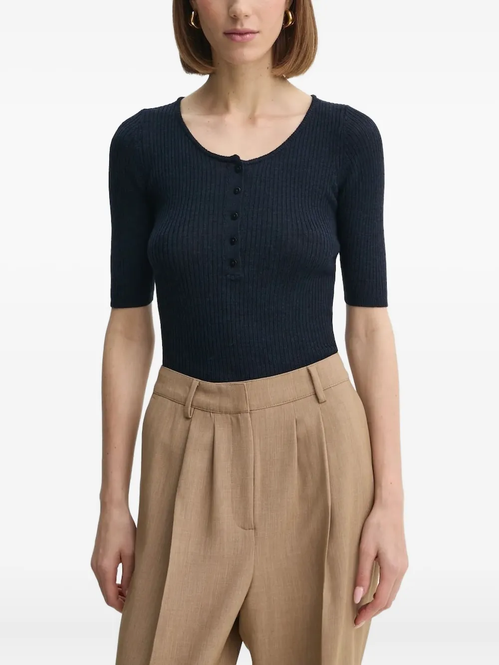 Топ хенли в рубчик Herskind, синий
Топ хенли в рубчик Herskind, синий