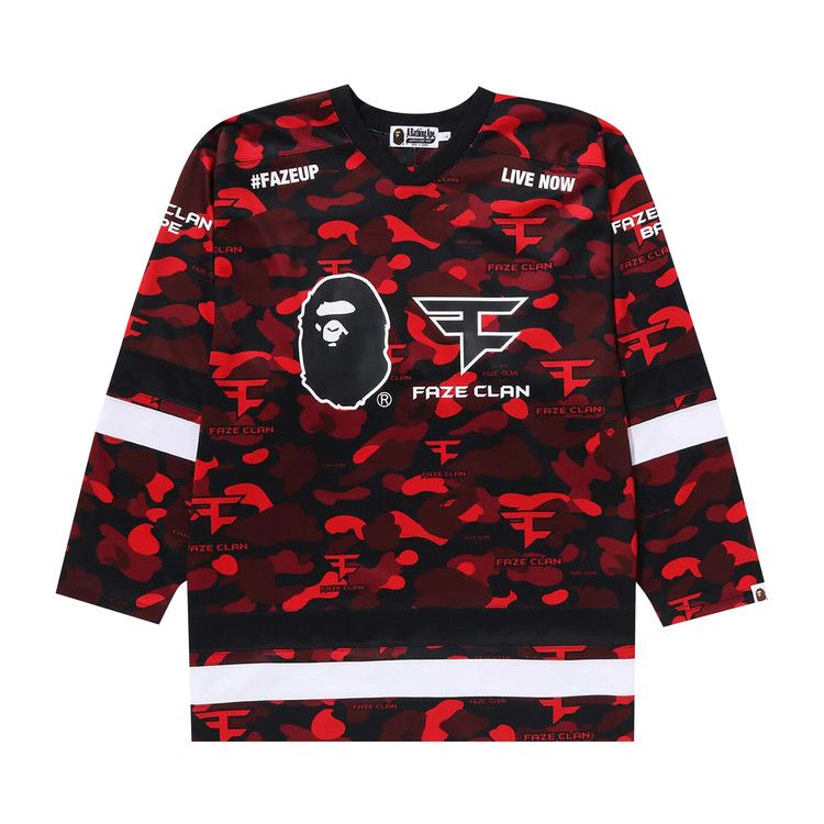 Футболка BAPE x FaZe Clan Hockey Long-Sleeve Tee, Red, Красный, Футболка BAPE x FaZe Clan Hockey Long-Sleeve Tee, Red
Футболка BAPE x FaZe Clan Hockey Long-Sleeve Tee, Red, Красный, Футболка BAPE x FaZe Clan Hockey Long-Sleeve Tee, Red
