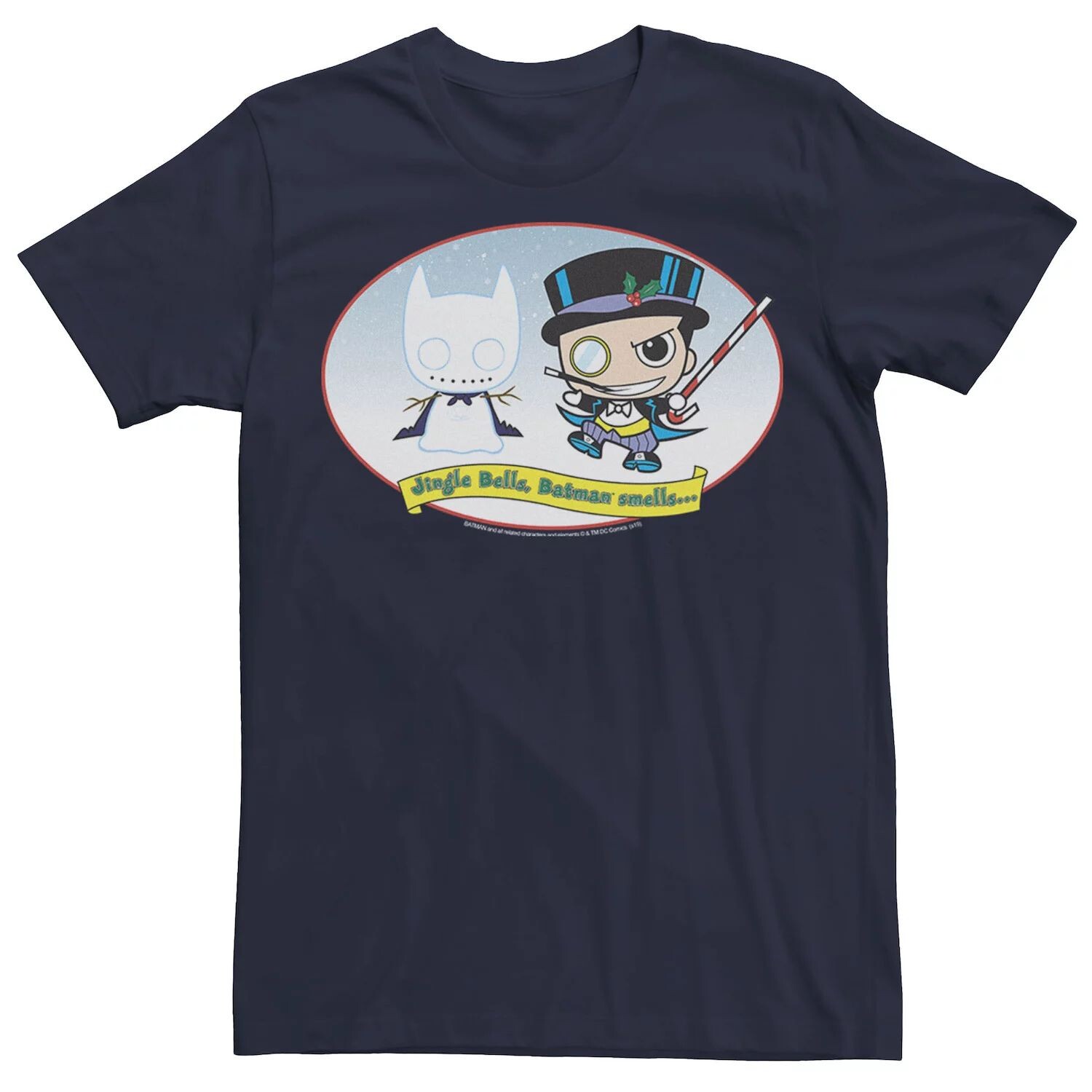 Мужская футболка DC Comics The Penguin Jingle Bells Batman Smells Christmas Футболка, Синяя Licensed Character, синий
Мужская футболка DC Comics The Penguin Jingle Bells Batman Smells Christmas Футболка, Синяя Licensed Character, синий
