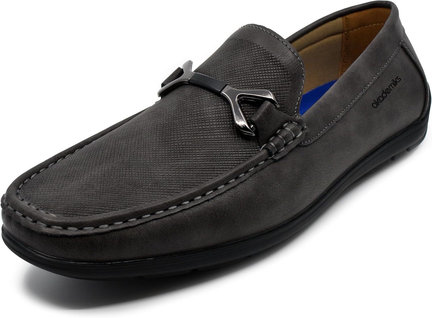 Мужские текстурированные слипоны для вождения AKADEMIKS с эффектом памяти, повседневные и классические туфли, серый
Мужские текстурированные слипоны для вождения AKADEMIKS с эффектом памяти, повседневные и классические туфли, серый