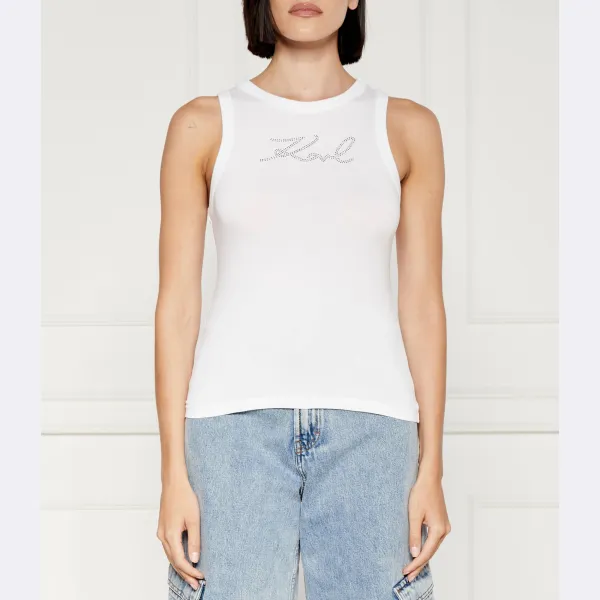 Топ стандартного кроя Karl Lagerfeld, белый
Топ стандартного кроя Karl Lagerfeld, белый