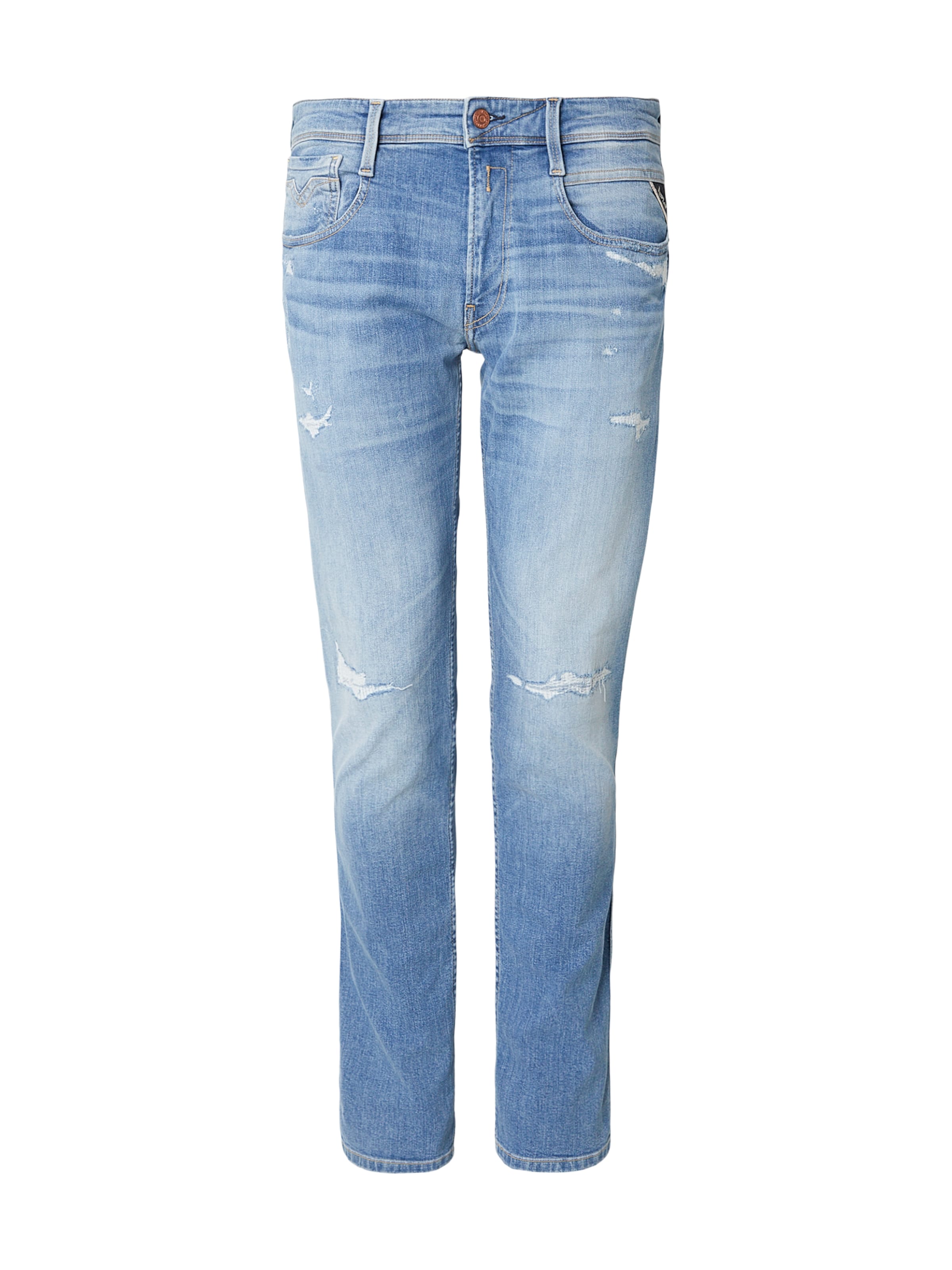 REPLAY Джинсы 'ANBASS' в синем дениме, slim fit
REPLAY Джинсы 'ANBASS' в синем дениме, slim fit