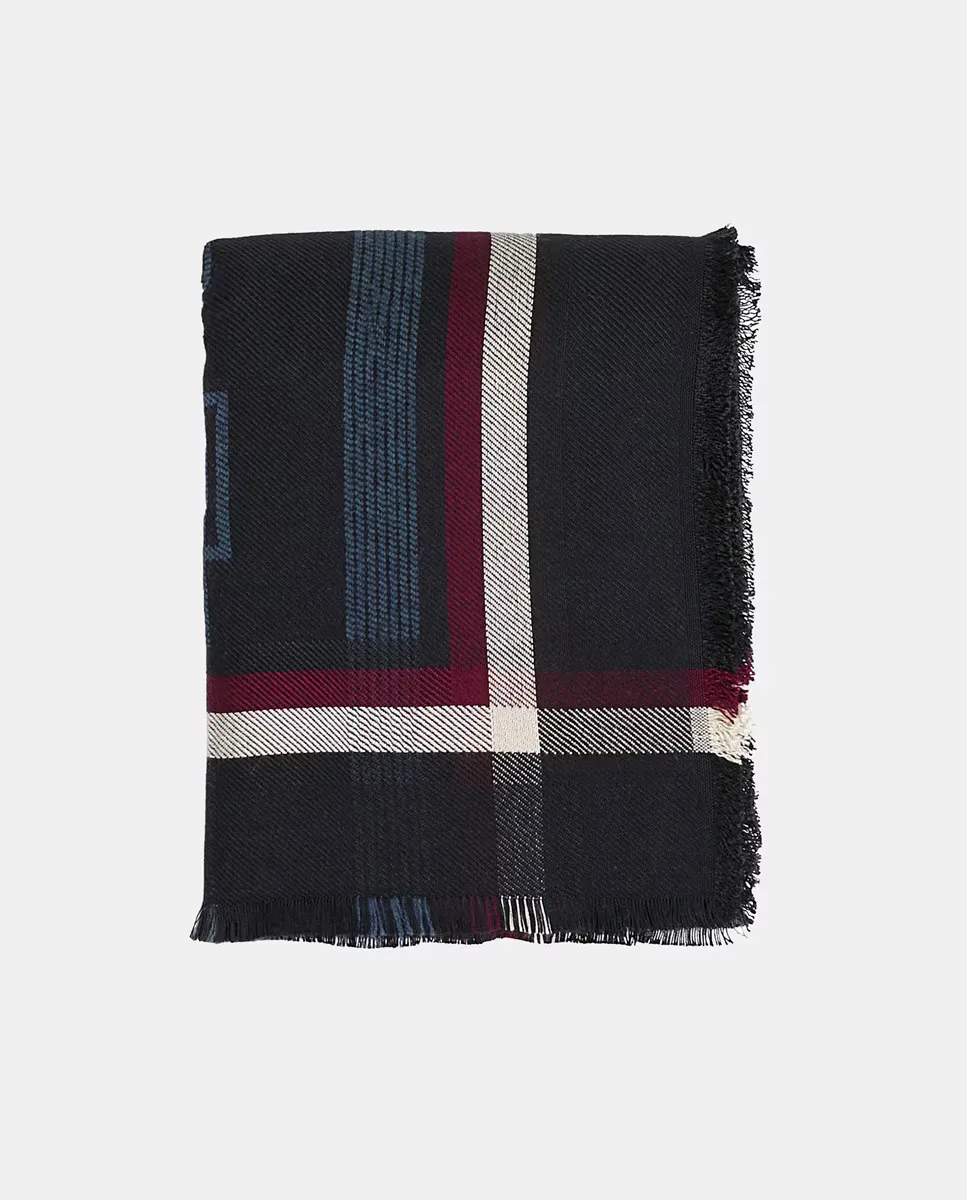 Женский вискозный шарф темно-синего цвета с полосатыми деталями Tommy Hilfiger, темно-синий
Женский вискозный шарф темно-синего цвета с полосатыми деталями Tommy Hilfiger, темно-синий