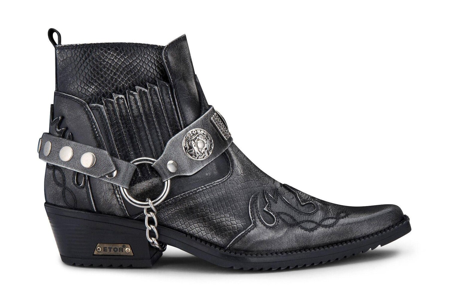 Мужские серые кожаные ботильоны Winklepicker из змеиной кожи Infinity Leather, серый
Мужские серые кожаные ботильоны Winklepicker из змеиной кожи Infinity Leather, серый