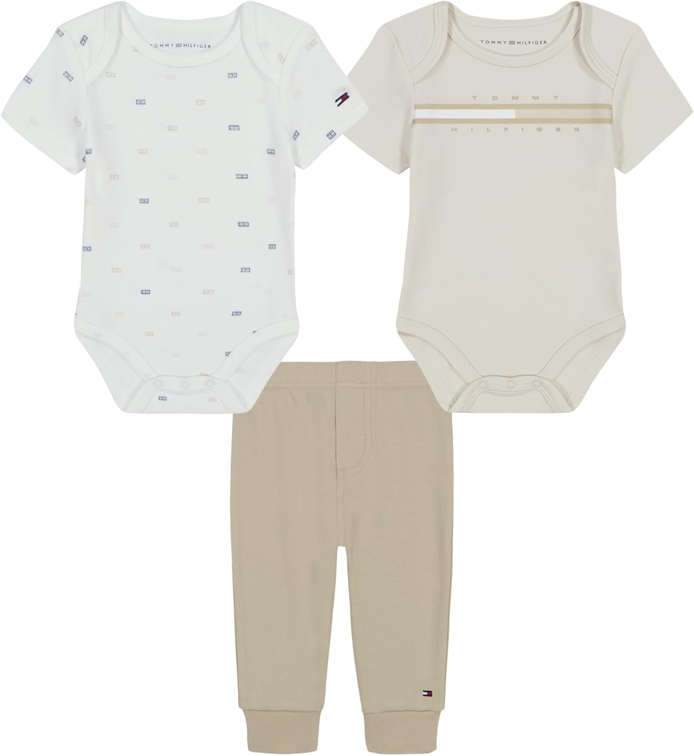 Tommy Hilfiger baby-boys 2 боди и комплект брюк, Stone/Egret/Ice Heather
Tommy Hilfiger baby-boys 2 боди и комплект брюк, Stone/Egret/Ice Heather