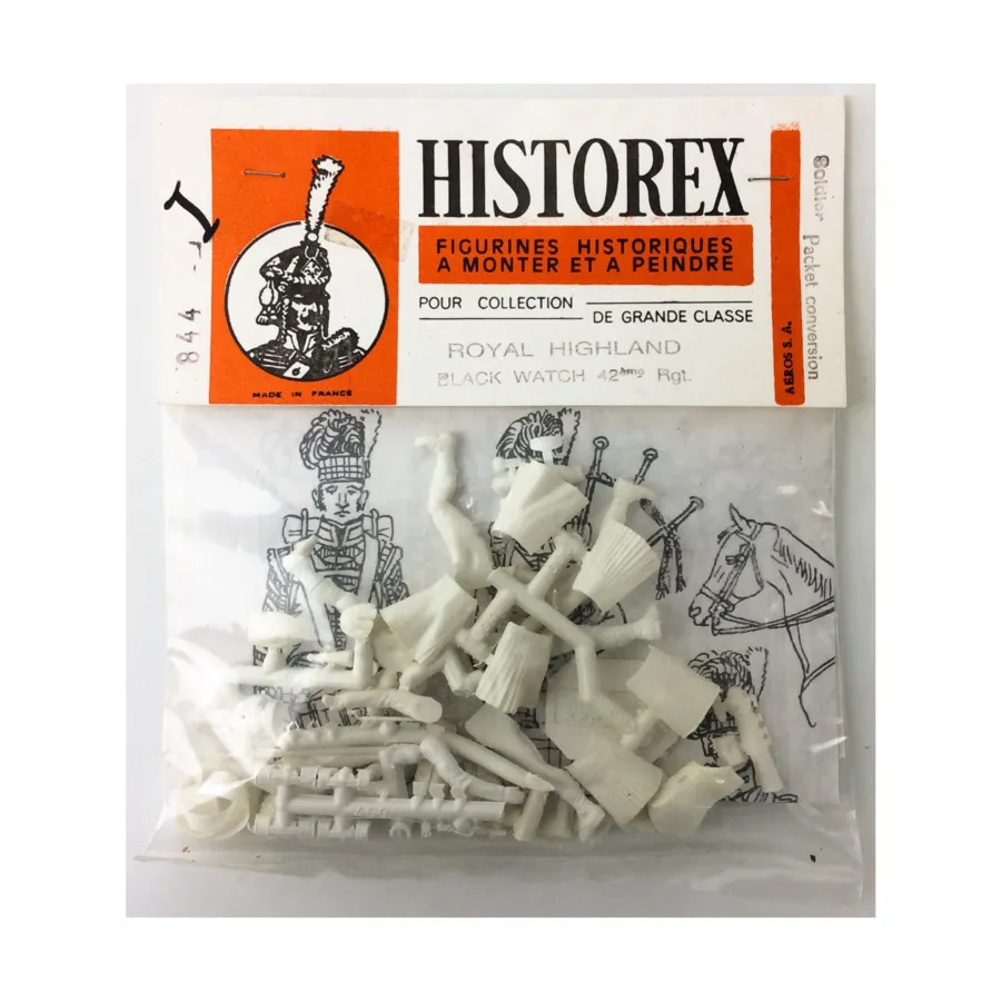 Британская армия, 1812–1815 гг., 42-й Королевский горный полк (преобразование пакетов унтер-офицеров), Historical Miniatures (Historex)
Британская армия, 1812–1815 гг., 42-й Королевский горный полк (преобразование пакетов унтер-офицеров), Historical Miniatures (Historex)