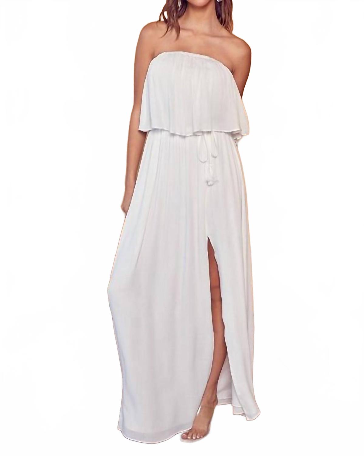 Потерянный в раю макси-платье без бретелей с разрезом в белом Mustard Seed
Потерянный в раю макси-платье без бретелей с разрезом в белом Mustard Seed