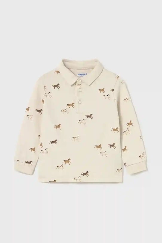 Рубашка-поло из детского хлопка Mayoral, бежевый
Рубашка-поло из детского хлопка Mayoral, бежевый