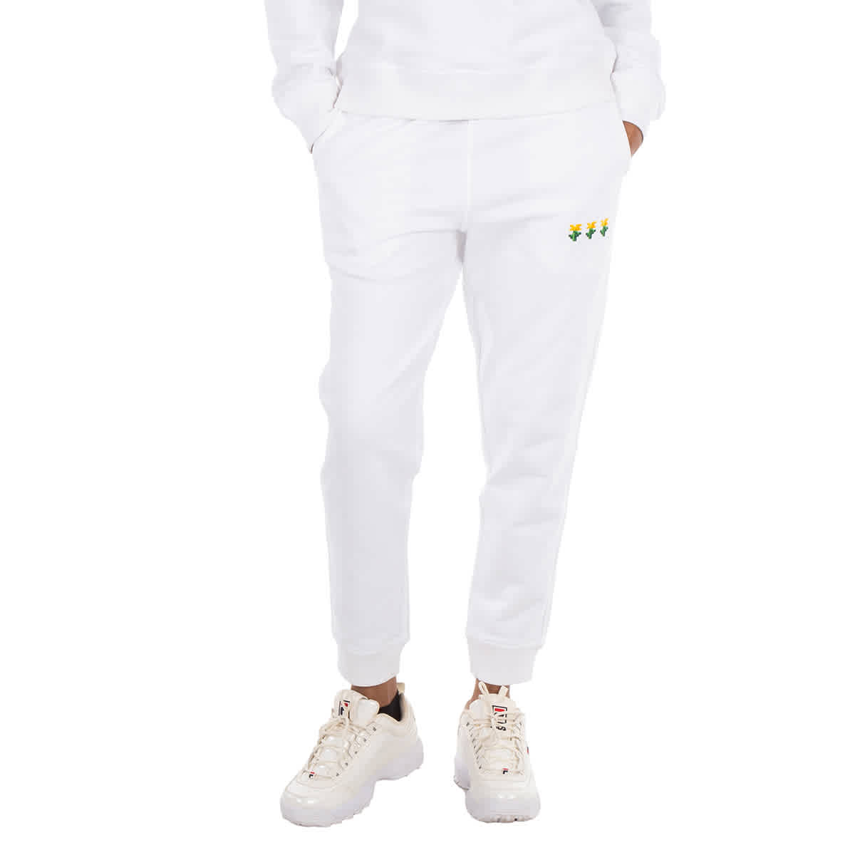 Барберри Ларкан Вышитые цветочные спортивные брюки из хлопка Burberry, белый
Барберри Ларкан Вышитые цветочные спортивные брюки из хлопка Burberry, белый