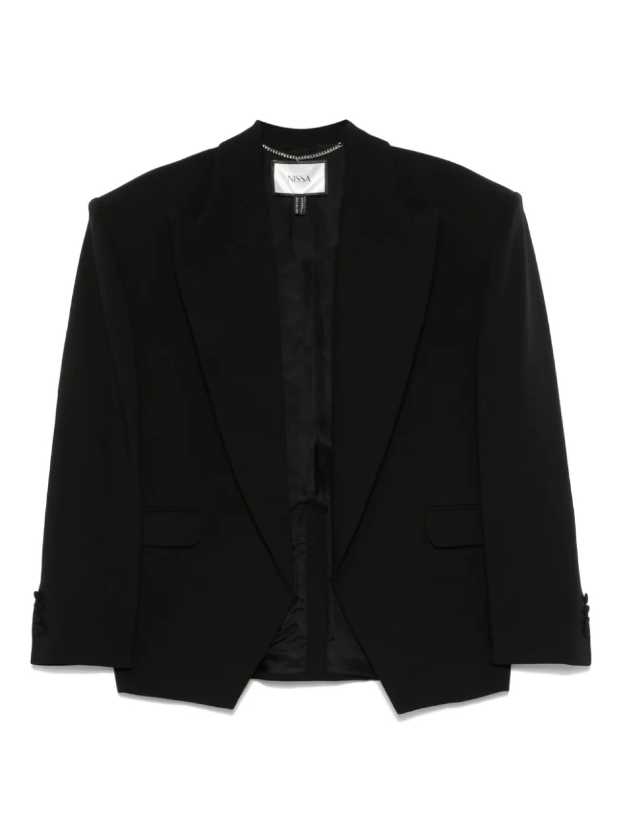 Блейзер оверсайз с подплечниками NISSA, черный
Блейзер оверсайз с подплечниками NISSA, черный