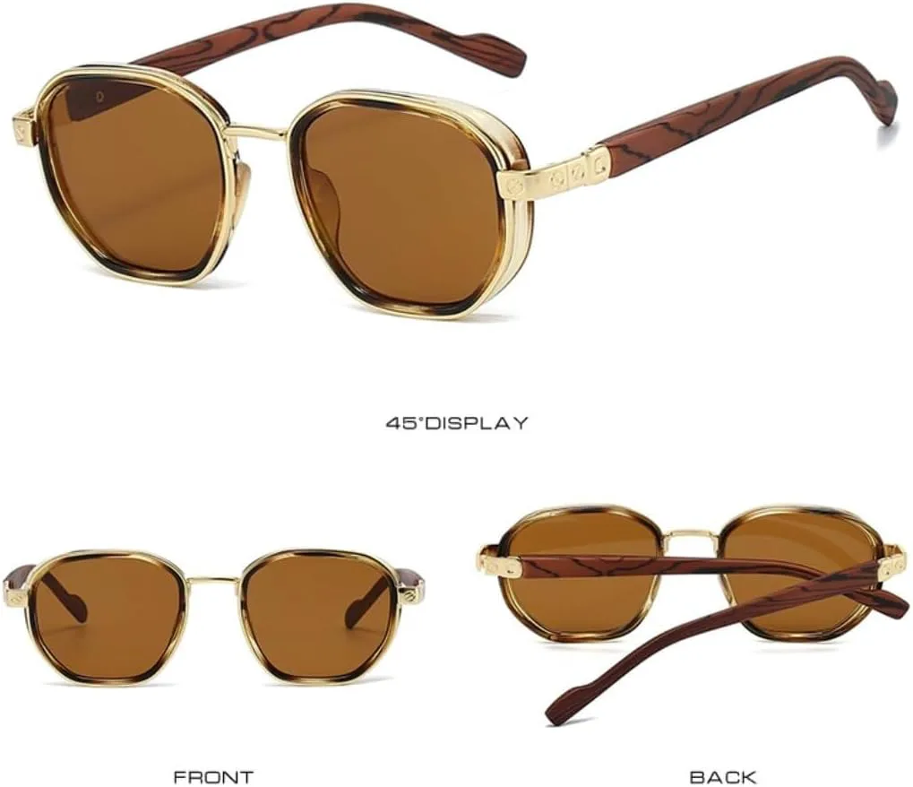 Солнцезащитные очки с защитой UV400 | Круглые, градиентного цвета | для женщин и мужчин, для занятий спортом на открытом воздухе и вождения LXLHWN, Gold Black
Солнцезащитные очки с защитой UV400 | Круглые, градиентного цвета | для женщин и мужчин, для занятий спортом на открытом воздухе и вождения LXLHWN, Gold Black