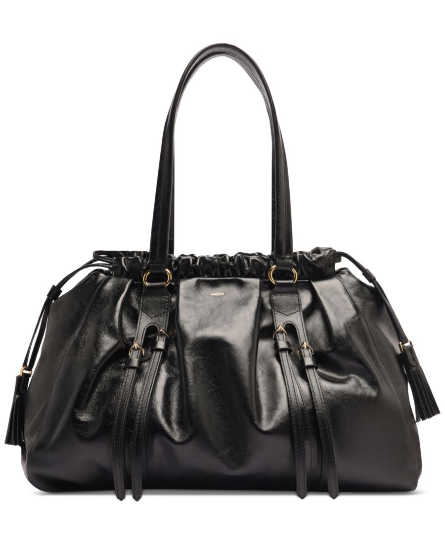 Большая кожаная сумка через плечо Capri Arezzo, Black
Большая кожаная сумка через плечо Capri Arezzo, Black