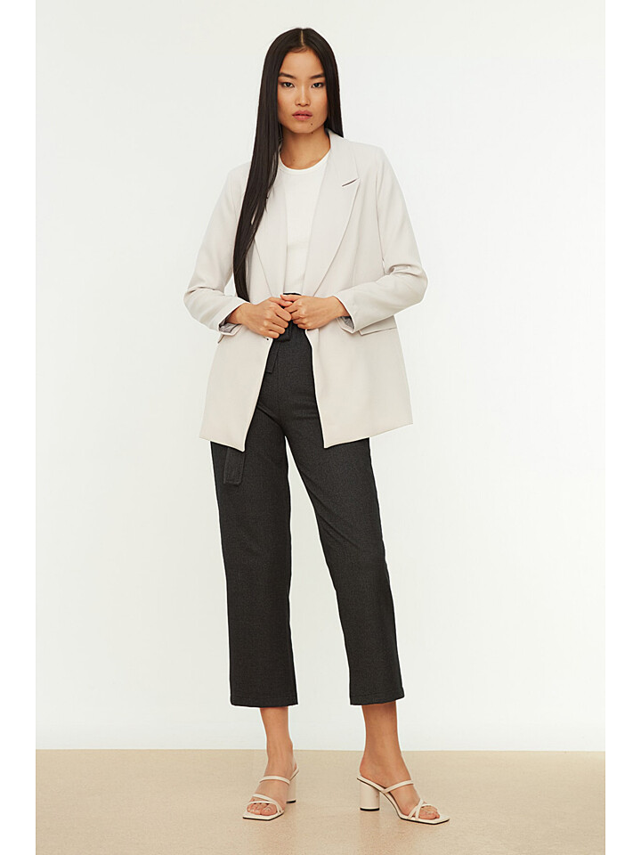 Блейзер trendyol, светло серый
Блейзер trendyol, светло серый