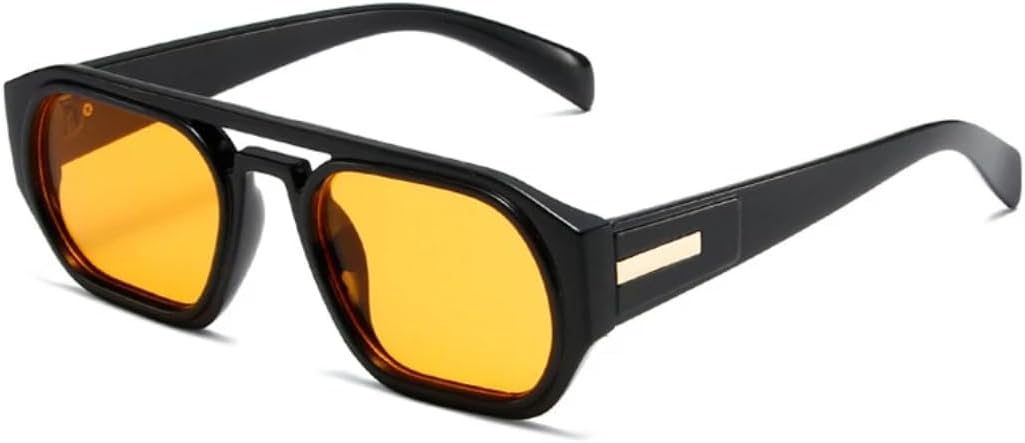 Ретро солнцезащитные очки с двойной перемычкой, многоугольной и квадратной формой, женские, модные, с защитой от УФ-излучения UV400, мужские, прозрачные с градиентом UATXTAU, Black Orange
Ретро солнцезащитные очки с двойной перемычкой, многоугольной и квадратной формой, женские, модные, с защитой от УФ-излучения UV400, мужские, прозрачные с градиентом UATXTAU, Black Orange