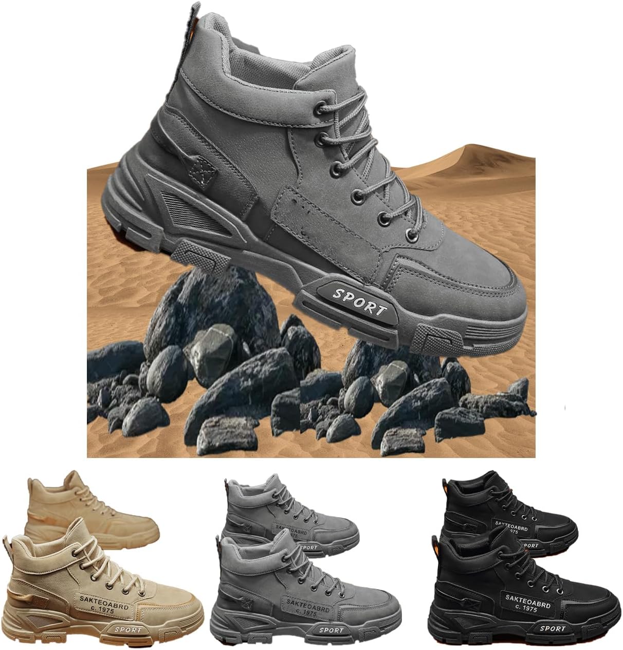 Мужские походные ботинки для улицы, прочные и дышащие ботинки с шнуровкой, для прогулок, хайкинга и альпинизма, осень и зима Generic, Gray-a
Мужские походные ботинки для улицы, прочные и дышащие ботинки с шнуровкой, для прогулок, хайкинга и альпинизма, осень и зима Generic, Gray-a