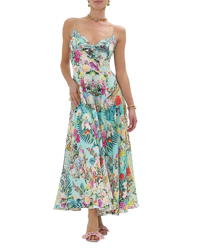 Платье из льна с завязками спереди и цветочным принтом Camilla, мультиколор
Платье из льна с завязками спереди и цветочным принтом Camilla, мультиколор