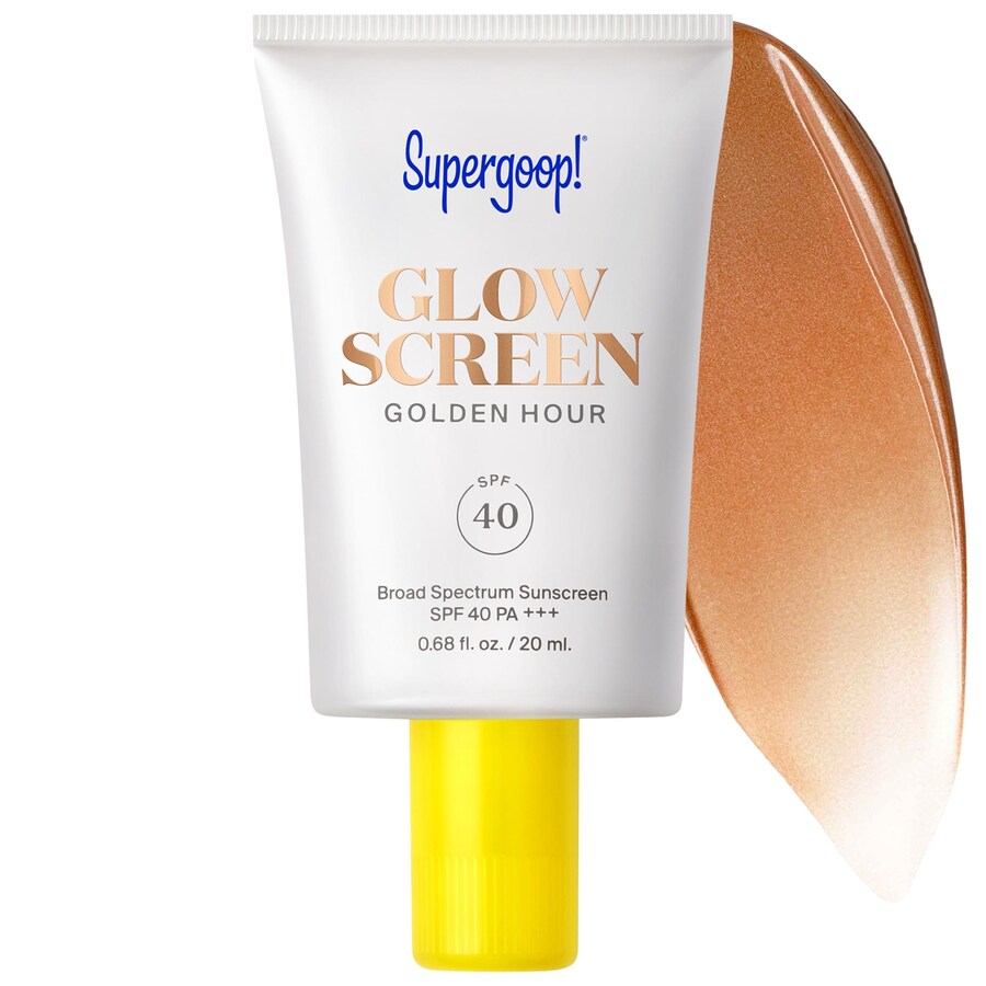 Солнцезащитный крем Glowscreen SPF 40 с гиалуроновой кислотой и ниацинамидом Supergoop!, 0.68 oz Golden Hour /20 ml - bronze
Солнцезащитный крем Glowscreen SPF 40 с гиалуроновой кислотой и ниацинамидом Supergoop!, 0.68 oz Golden Hour /20 ml - bronze