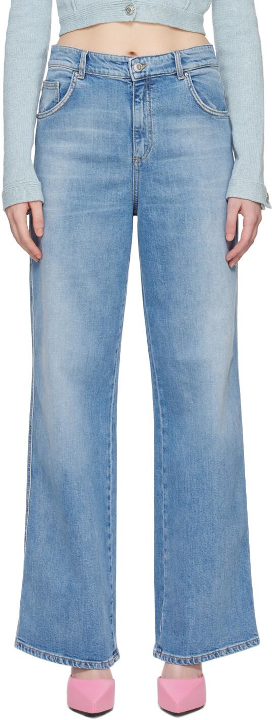 Синие джинсы-бойфренды Blumarine
Синие джинсы-бойфренды Blumarine