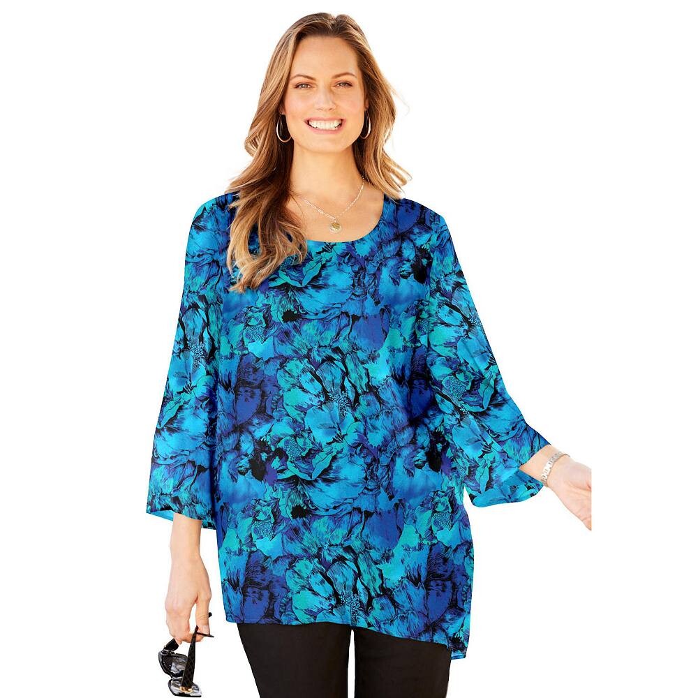 Женская блузка больших размеров в стиле Art-to-wear Catherines больших размеров, цвет Dark Sapphire Petals
Женская блузка больших размеров в стиле Art-to-wear Catherines больших размеров, цвет Dark Sapphire Petals