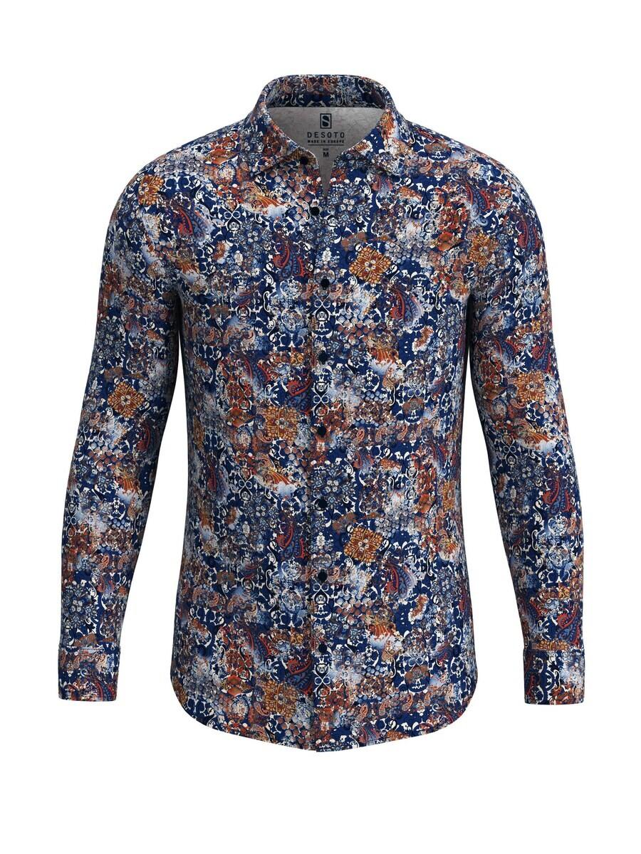 Рубашка узкого кроя на пуговицах Desoto, синий кобальт
Рубашка узкого кроя на пуговицах Desoto, синий кобальт