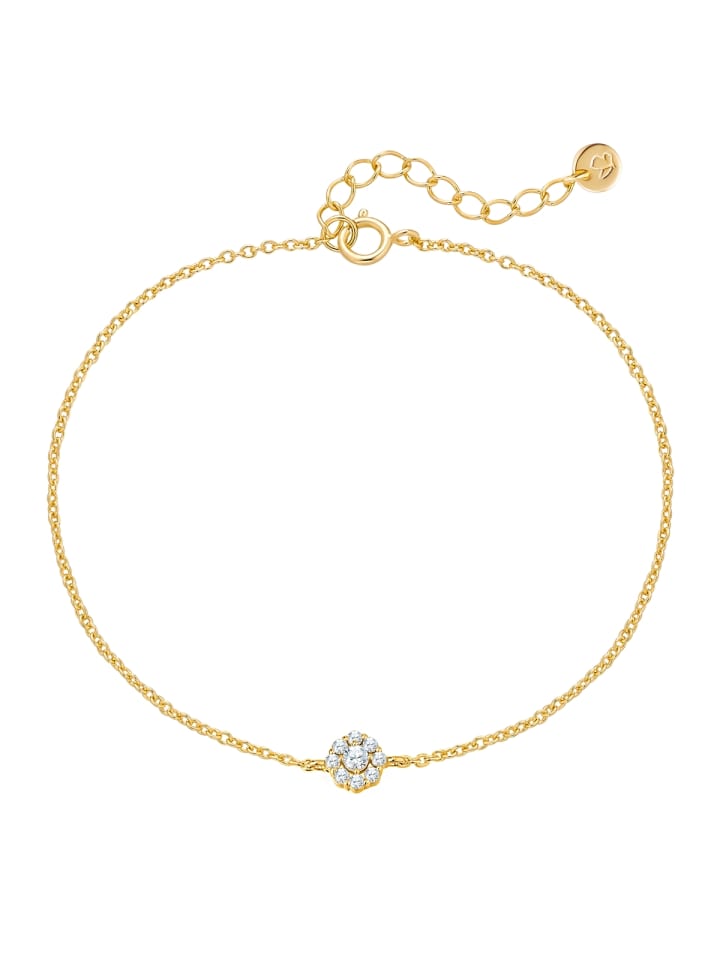 Glanzstücke München Браслет из стерлингового серебра с цирконами в оправе из желтого золота
Glanzstücke München Браслет из стерлингового серебра с цирконами в оправе из желтого золота