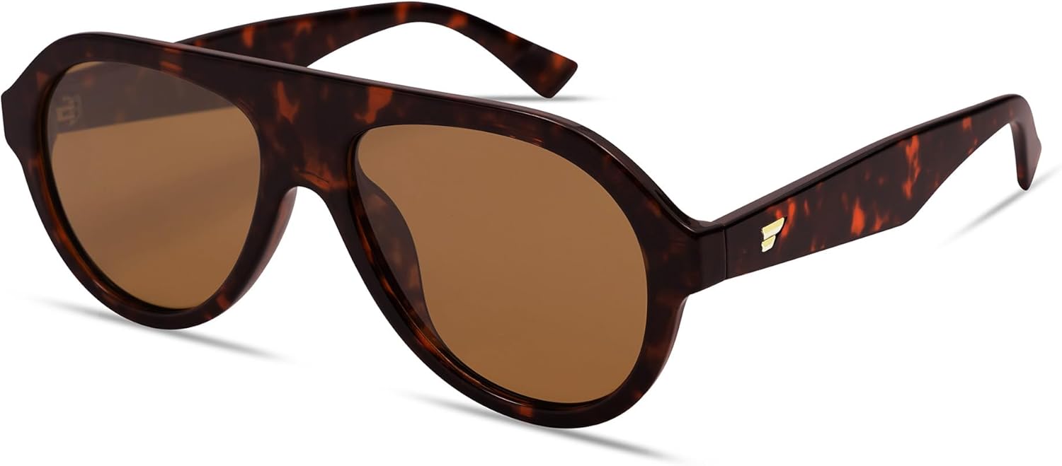 Солнцезащитные очки-авиаторы VANLINKER в стиле ретро для мужчин и женщин, модные, в винтажном стиле 70-х, с пластиковой оправой, модель VL9750, C2-polarized Brown Lens/ Brown Tortoise Frame
Солнцезащитные очки-авиаторы VANLINKER в стиле ретро для мужчин и женщин, модные, в винтажном стиле 70-х, с пластиковой оправой, модель VL9750, C2-polarized Brown Lens/ Brown Tortoise Frame