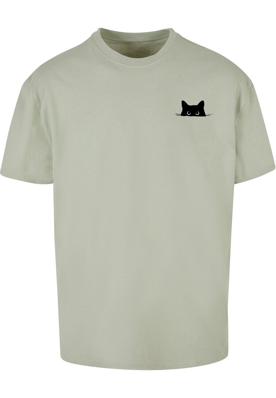 Классическая футболка Merchcode Shirt Halloween - Cat Tee, оливковый 
Классическая футболка Merchcode Shirt Halloween - Cat Tee, оливковый