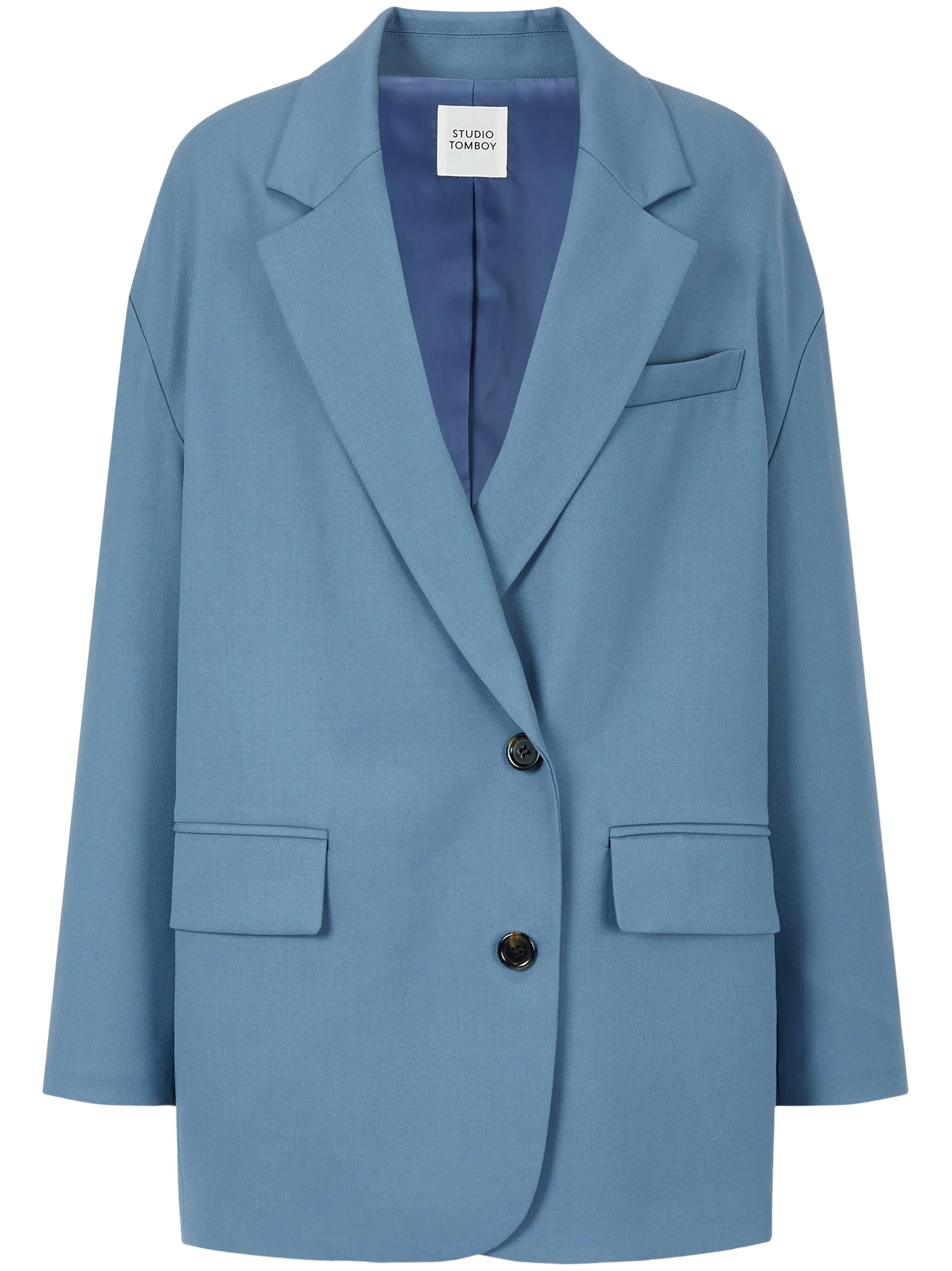 Однобортный пиджак Studio Tomboy, синий
Однобортный пиджак Studio Tomboy, синий