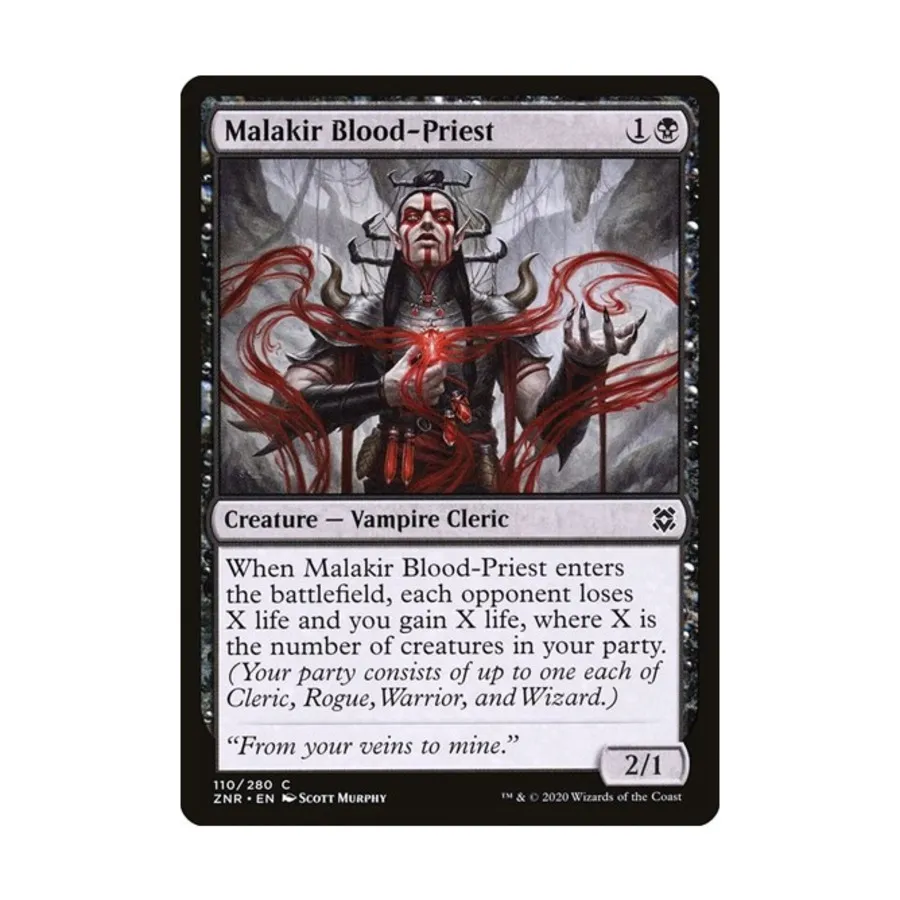 CCG Малакир Кровавый Жрец (клавиша C), MTG - Zendikar Rising
CCG Малакир Кровавый Жрец (клавиша C), MTG - Zendikar Rising