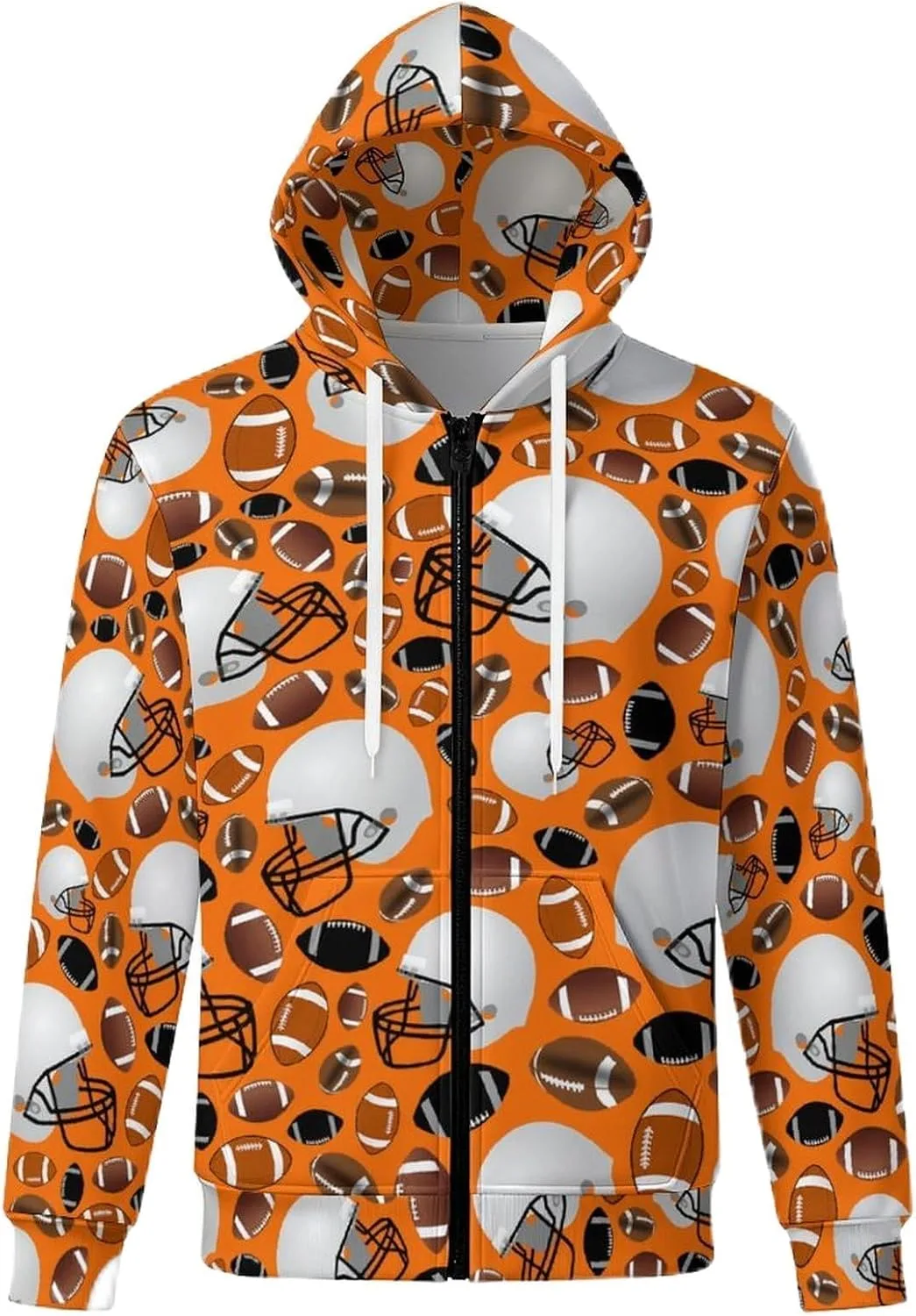 Толстовка с капюшоном на молнии и карманом, спортивный принт IYLYHSHF
Толстовка с капюшоном на молнии и карманом, спортивный принт IYLYHSHF