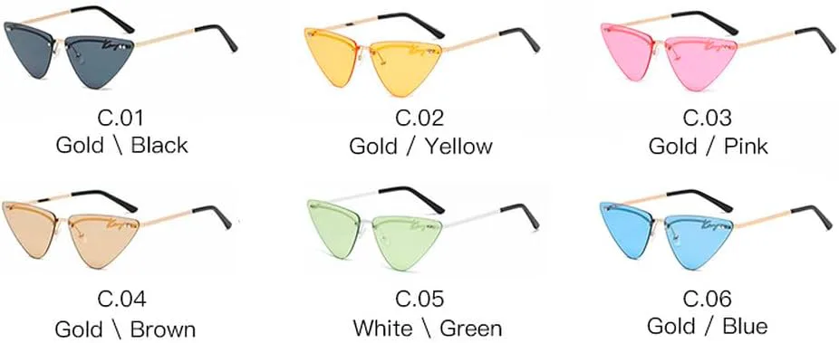 Модные розовые солнцезащитные очки большого размера без оправы «кошачий глаз» для женщин, уникальные треугольные линзы Ocean, без оправы для мужчин HVTVTLA, C1
Модные розовые солнцезащитные очки большого размера без оправы «кошачий глаз» для женщин, уникальные треугольные линзы Ocean, без оправы для мужчин HVTVTLA, C1