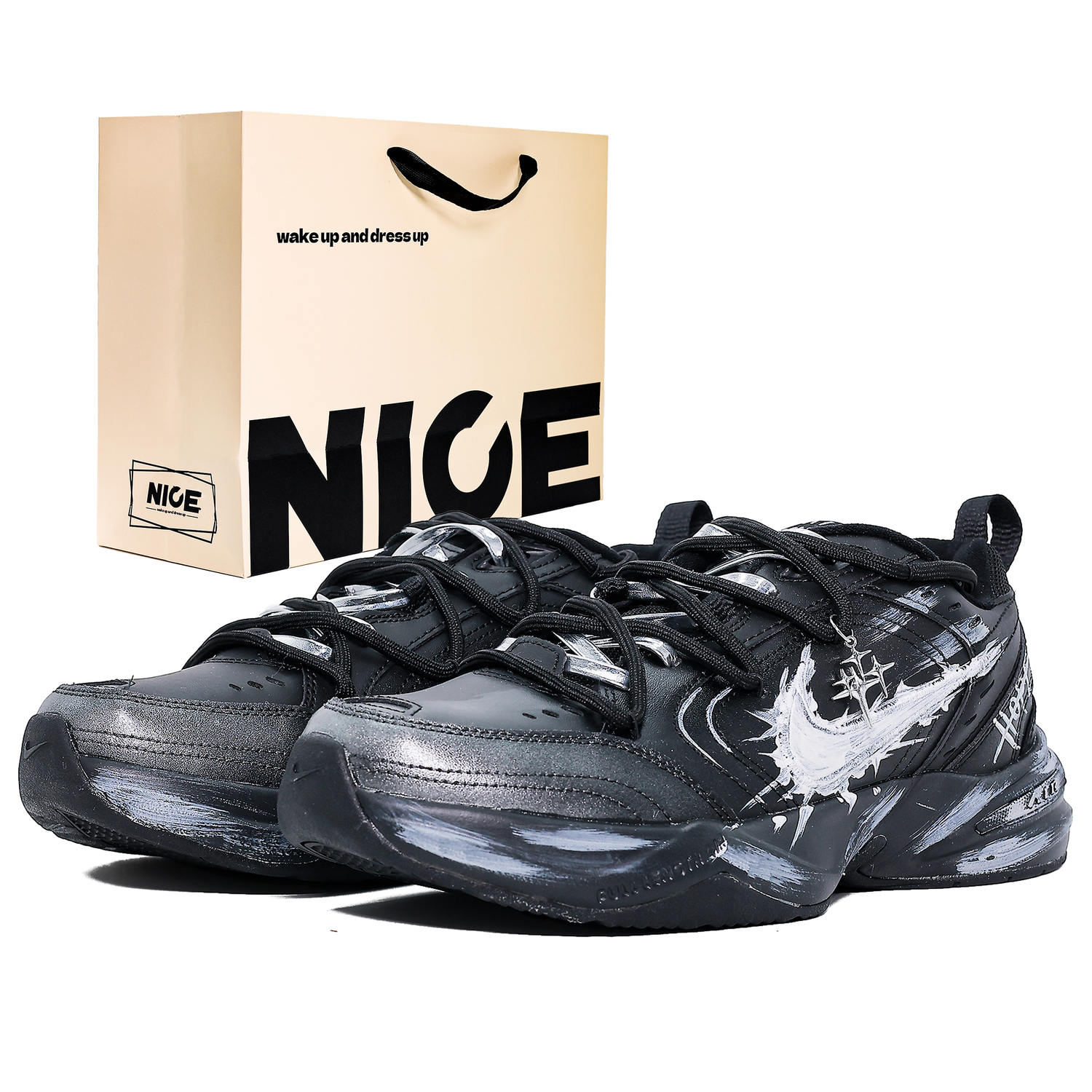 Nike Кроссовки Air Monarch 4 с амортизацией, износостойкие, низкие, массивные, унисекс, серый и белый
Nike Кроссовки Air Monarch 4 с амортизацией, износостойкие, низкие, массивные, унисекс, серый и белый