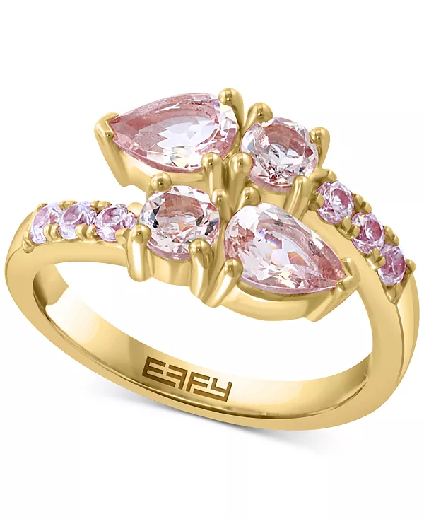 Кольцо с морганитом Эффи (1-3/4 карата tw) и цирконом (3/8 карата tw) из 14-каратного золота поверх серебра Effy Collection, morganite
Кольцо с морганитом Эффи (1-3/4 карата tw) и цирконом (3/8 карата tw) из 14-каратного золота поверх серебра Effy Collection, morganite