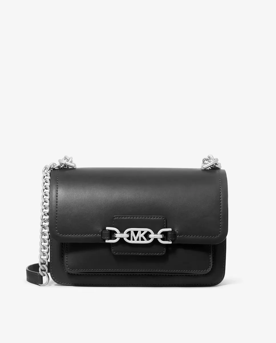 Сумка через плечо из кожи вереска с двойными ручками-цепочками Michael Michael Kors, черный
Сумка через плечо из кожи вереска с двойными ручками-цепочками Michael Michael Kors, черный