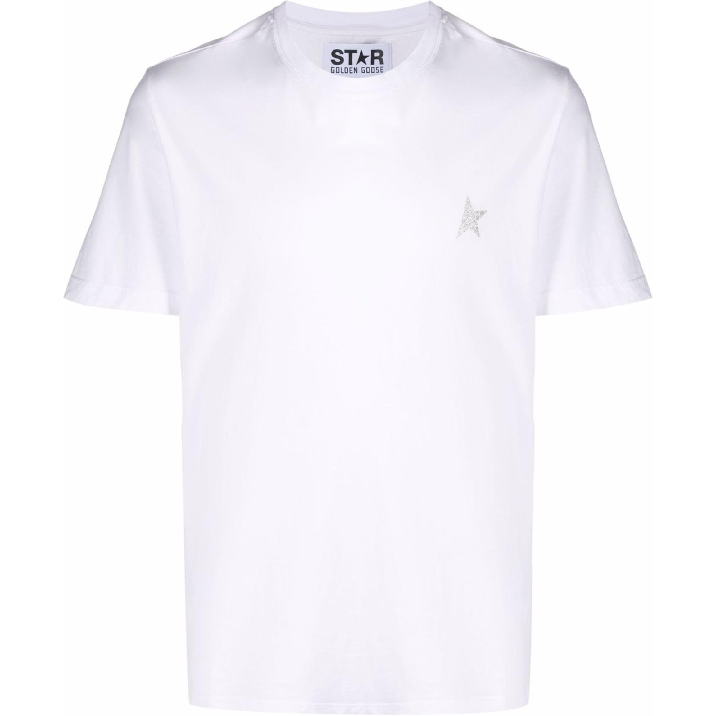 Футболка с коротким рукавом и блестящим логотипом Golden Goose, белая
Футболка с коротким рукавом и блестящим логотипом Golden Goose, белая
